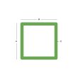Stainless Steel Square Tube 304 Grit (180) - 1-1/2" X 0.065