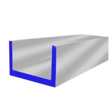 6061 Standard Aluminum Channel - 4" X 4"
