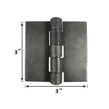 3x3 Heavy Duty Weldable Butt Hinges