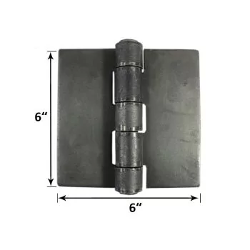 6x6 Heavy Duty Weldable Butt Hinges