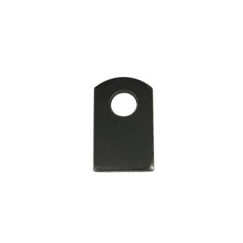 1”X1-½” SMALL WELDING TAB, THICKNESS:1/8", HOLE SIZE: 3/8"