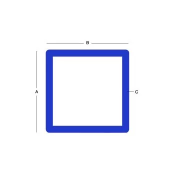 6061 Aluminum Square Tube - 2 Inch X 0.125