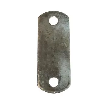 1-1/2 X 3-7/8" OVAL WELDING TAB,THICKNESS: 9GA, 2 HOLES