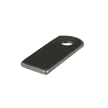 1"X1-_" SMALL WELDING TAB, THICKNESS:1/8", HOLE SIZE: 3/8"
