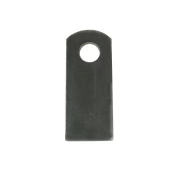 1"X2-_" LARGE WELDING TAB, THICKNESS:1/8", HOLE SIZE: 3/8"