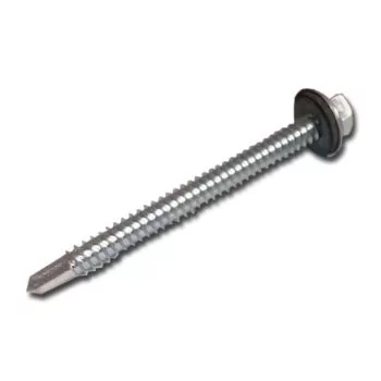 14 x _" Hex Washer Self-Drill Screw Zinc + Neoprene (42600)