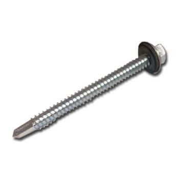 14 x _" Hex Washer Self-Drill Screw Zinc + Neoprene (42600)