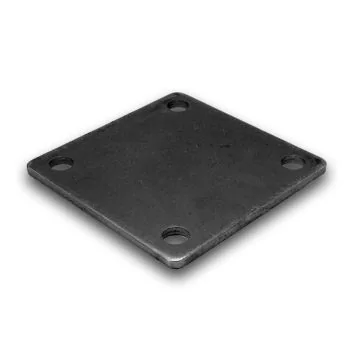 4" x 4" Heavy Duty Square Flat Steel Metal Base Plate With Holes