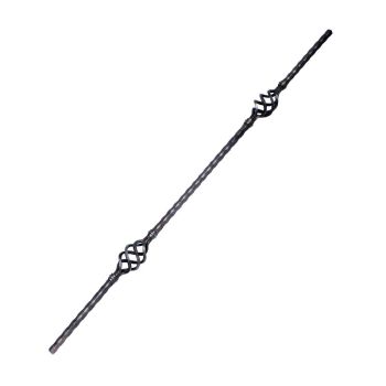 48/1 STEEL BALUSTERS - 1/2 SQ. - 2 BASKETS