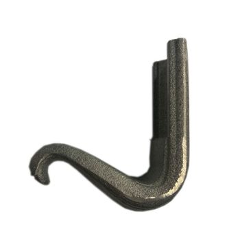 C199L - Cast Iron Molded Tongue Finials - W: 2" CR: 1-1/4"