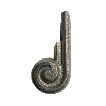 C45 - Cast Iron Molded Volute Finials - W: 1-3/4" CR: 1"