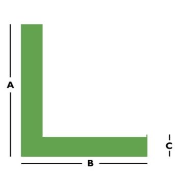 Stainless Steel Angle 304 - 1" X 1" X 1/4"