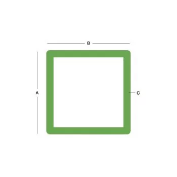 Stainless Steel Square Tube 304 - 2-1/2 Inches X 0.18