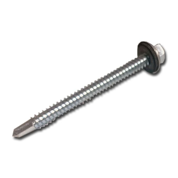 14 x _" Hex Washer Self-Drill Screw Zinc + Neoprene (42600)