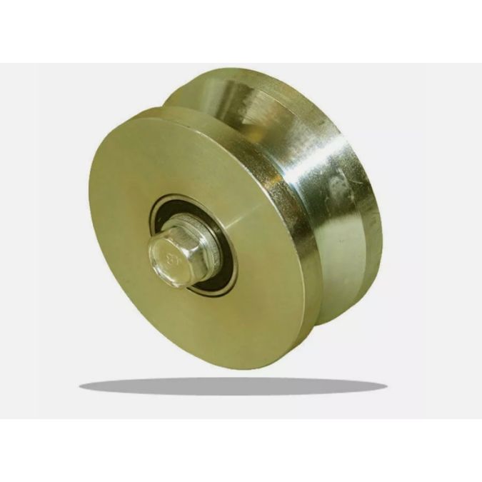 4 " Solid Power V-Groove Wheel