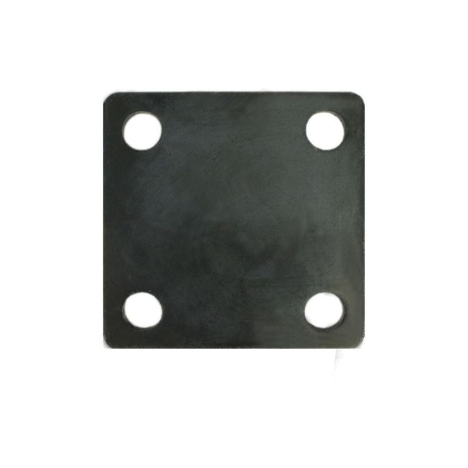 5" x 5" Heavy Duty Square Flat Steel Metal Base Plate With Holes