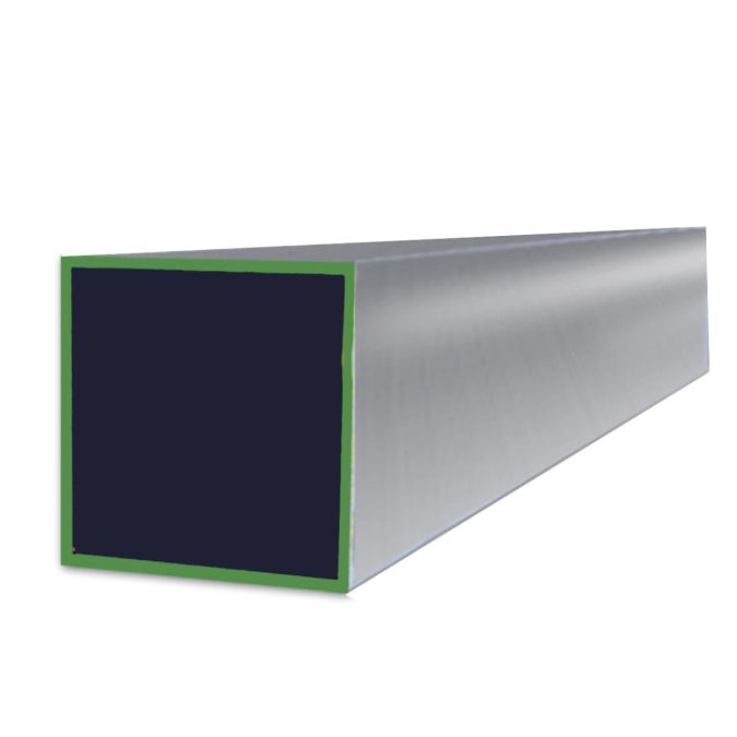 Stainless Steel Square Tube 304 Grit (180) - 1-1/4 Inches X 0.12