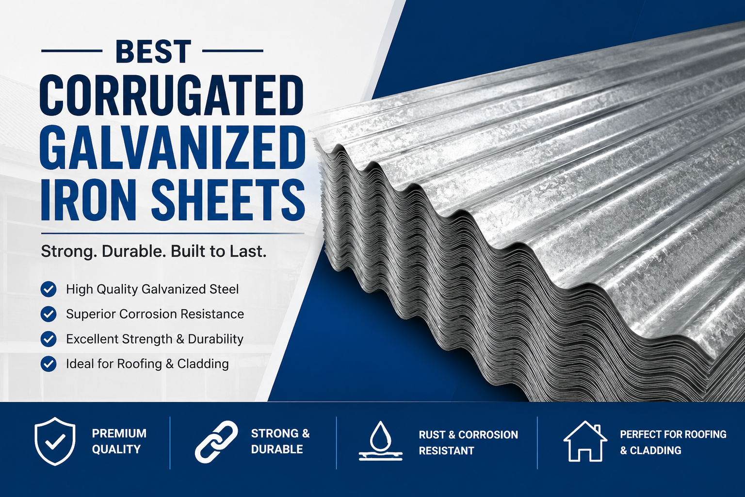 Why is Corrugated Galvanised Iron the Best Choice for Durable Roofing?