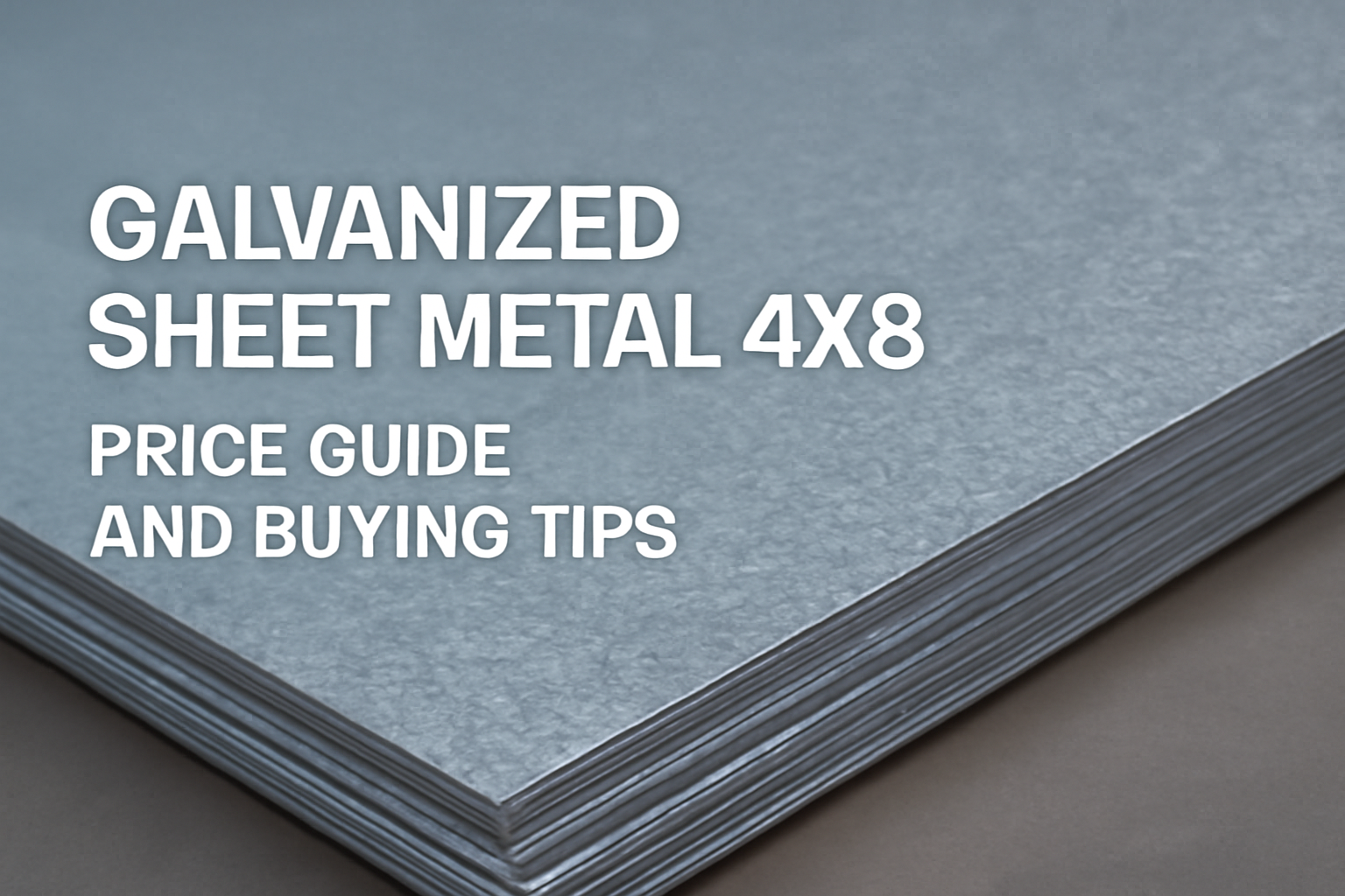 Galvanized Sheet Metal 4x8 – Price Guide and Buying Tips