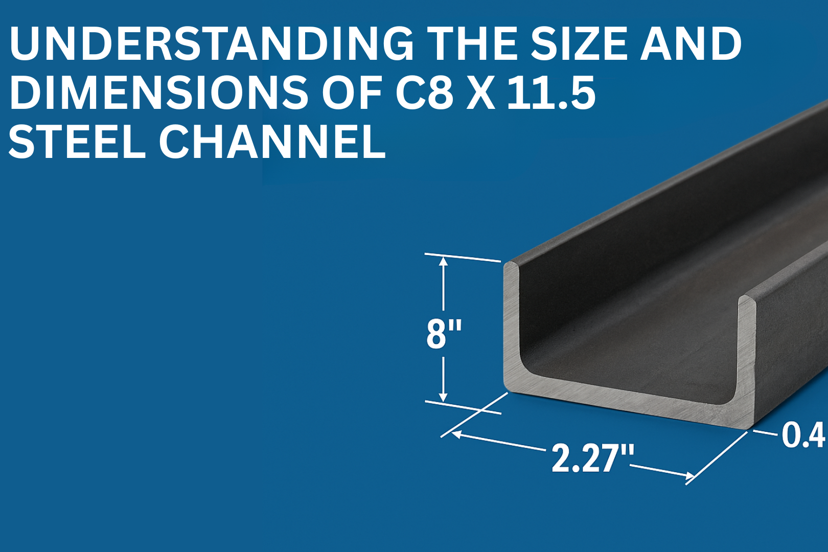Understanding the Size and Dimensions of C8 x 11.5 Steel Channel