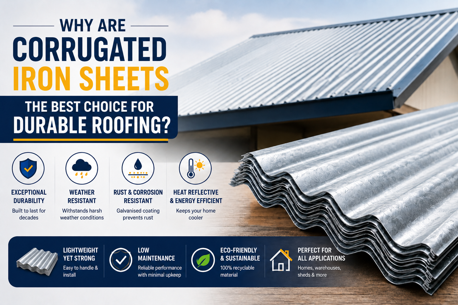 Why are Corrugated Iron Sheets the Best Choice for Durable Roofing?
