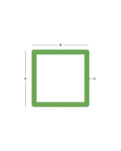 Stainless Steel Square Tube 304 - 3" X 0.12